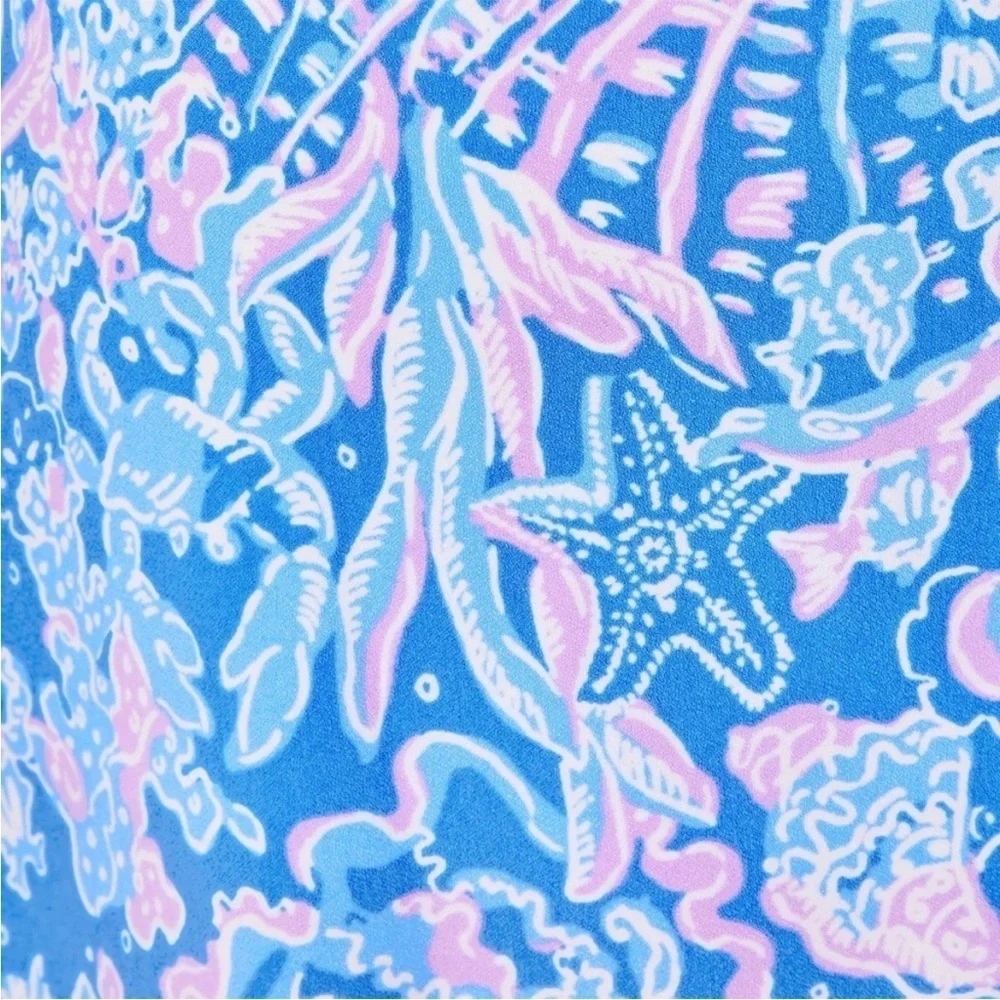 Lilly Pulitzer Jonas High Waisted Skort New Boca Blue Sea What I Sea Size 6